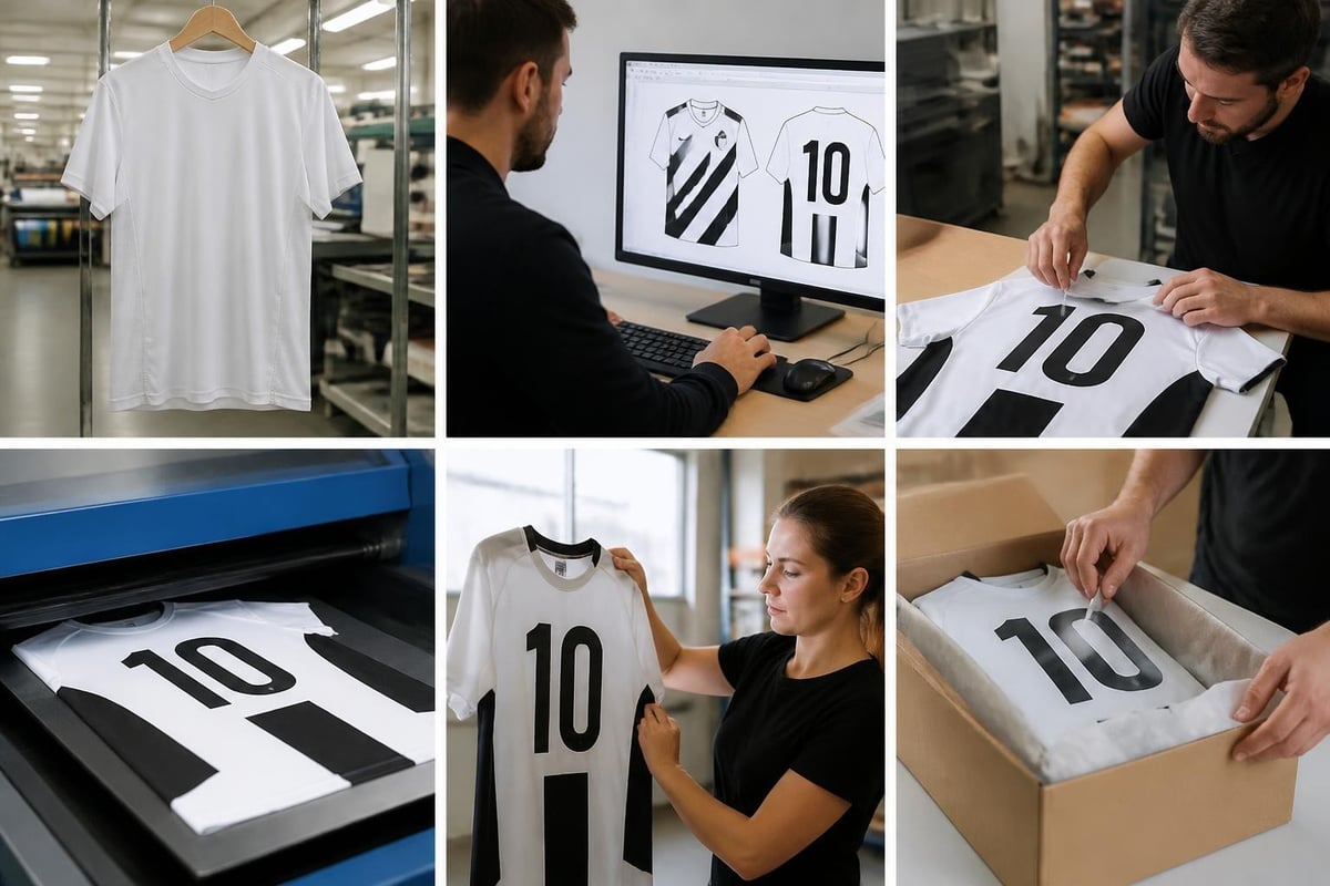 Custom jersey production workflow