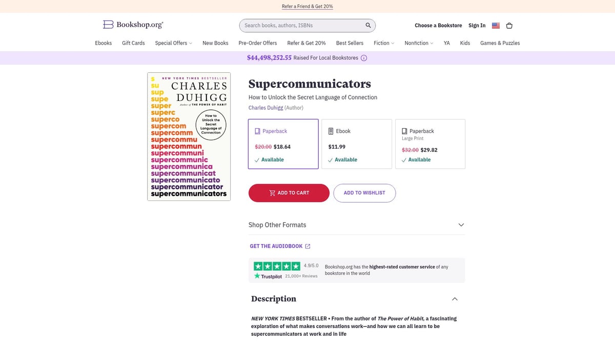 Top 8 Best Books on Social Skills to Read in 2026 - Supercommunicators: How to Unlock the Secret Language of Connection by Charles Duhigg