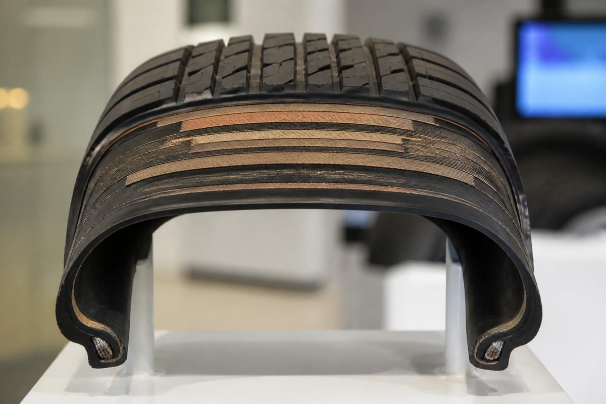 Car tyre cross-section components