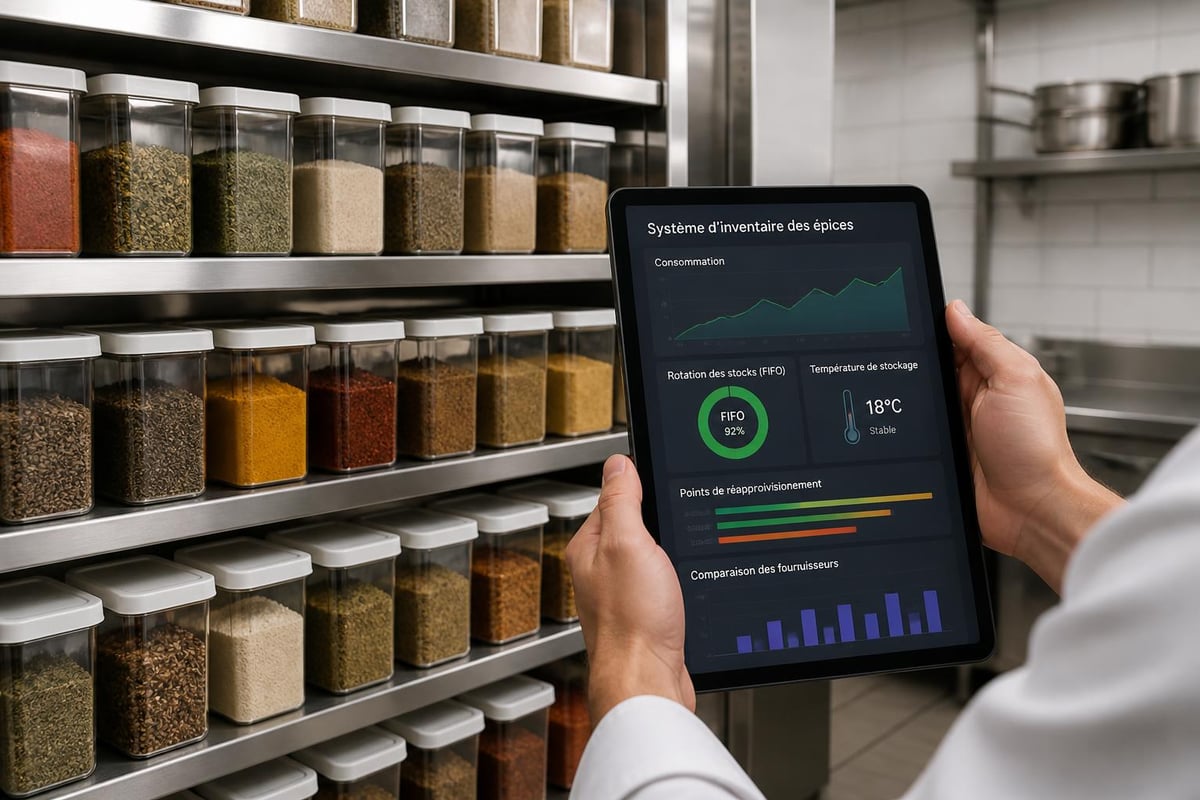Professional spice inventory management