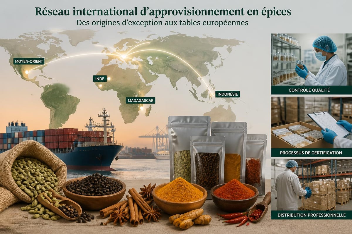 Global spice sourcing network