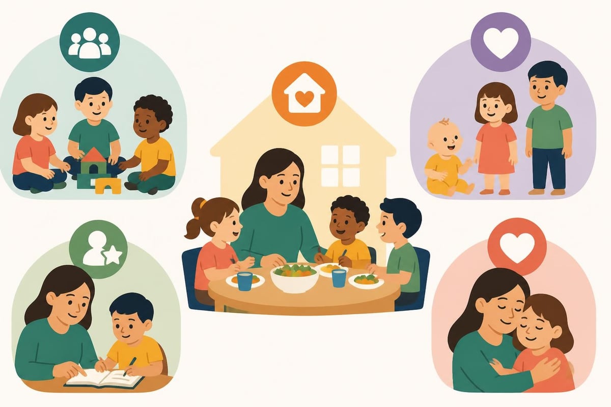 Home childcare environment elements