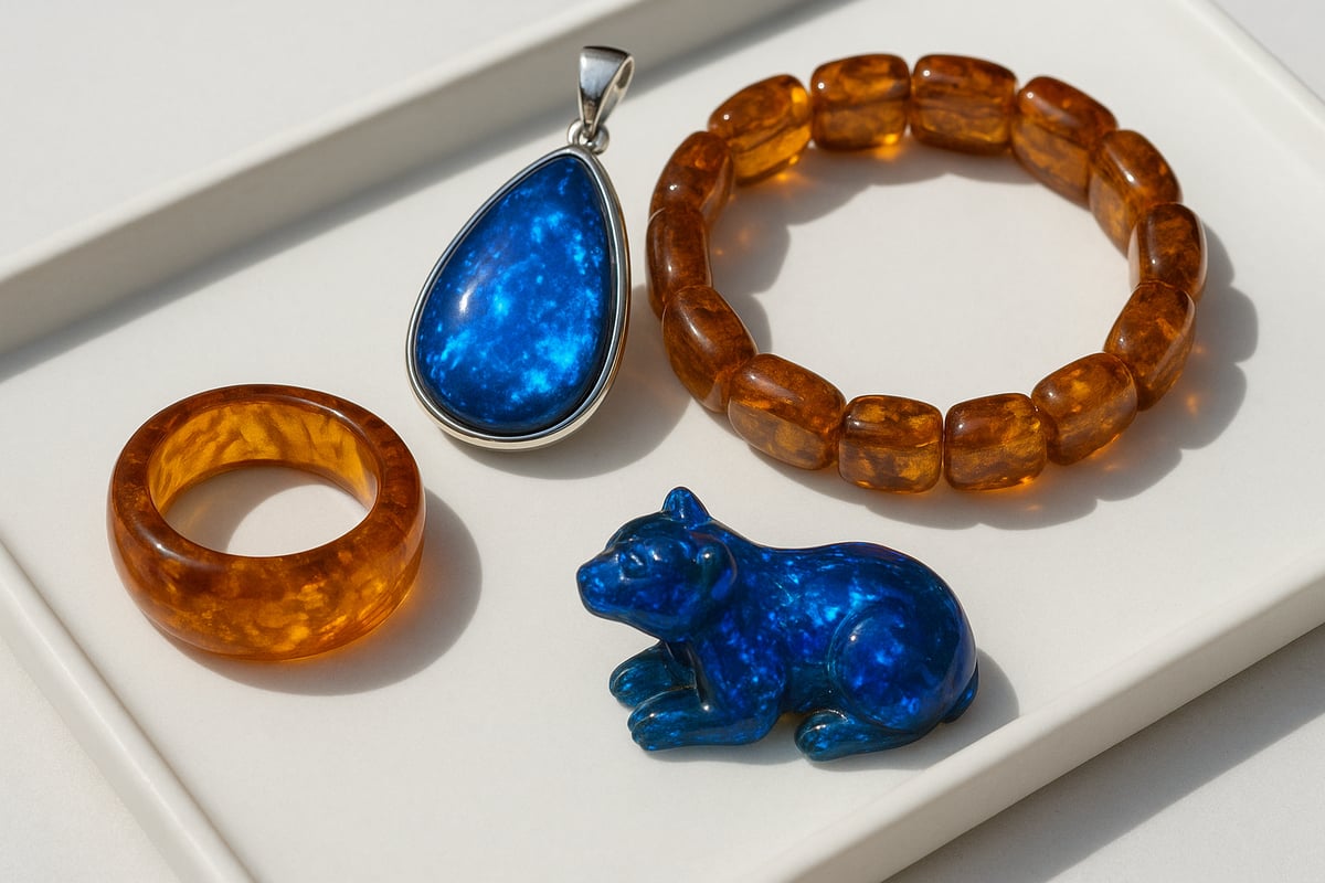 Types of Dominican Blue Amber Jewelry