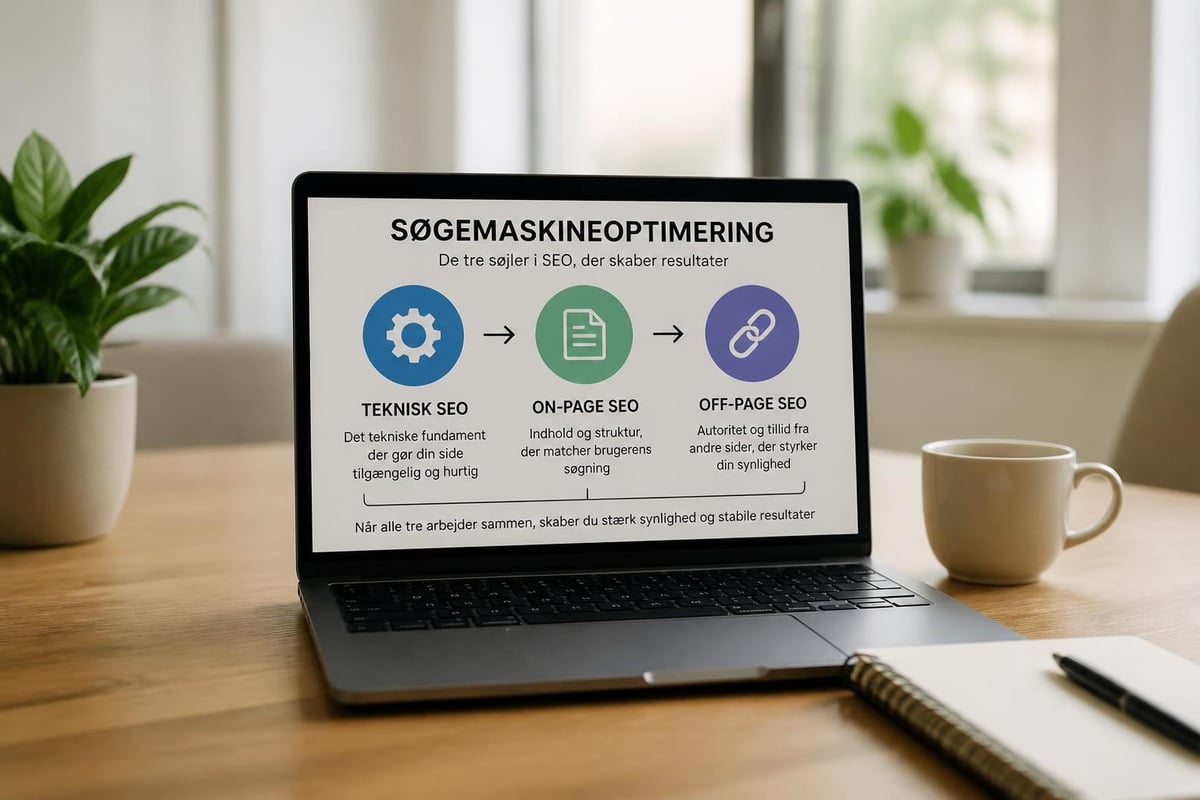SEO komponenter diagram