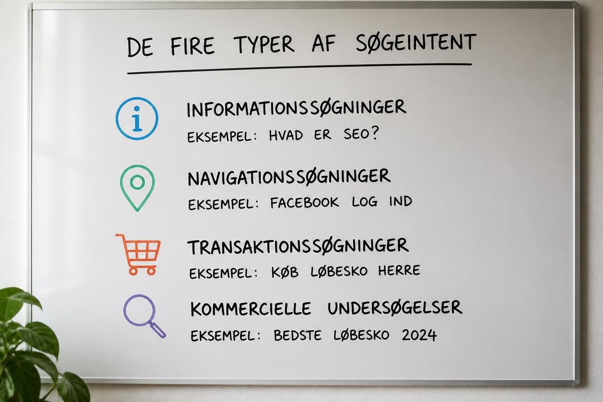 Søgeintention kategorier
