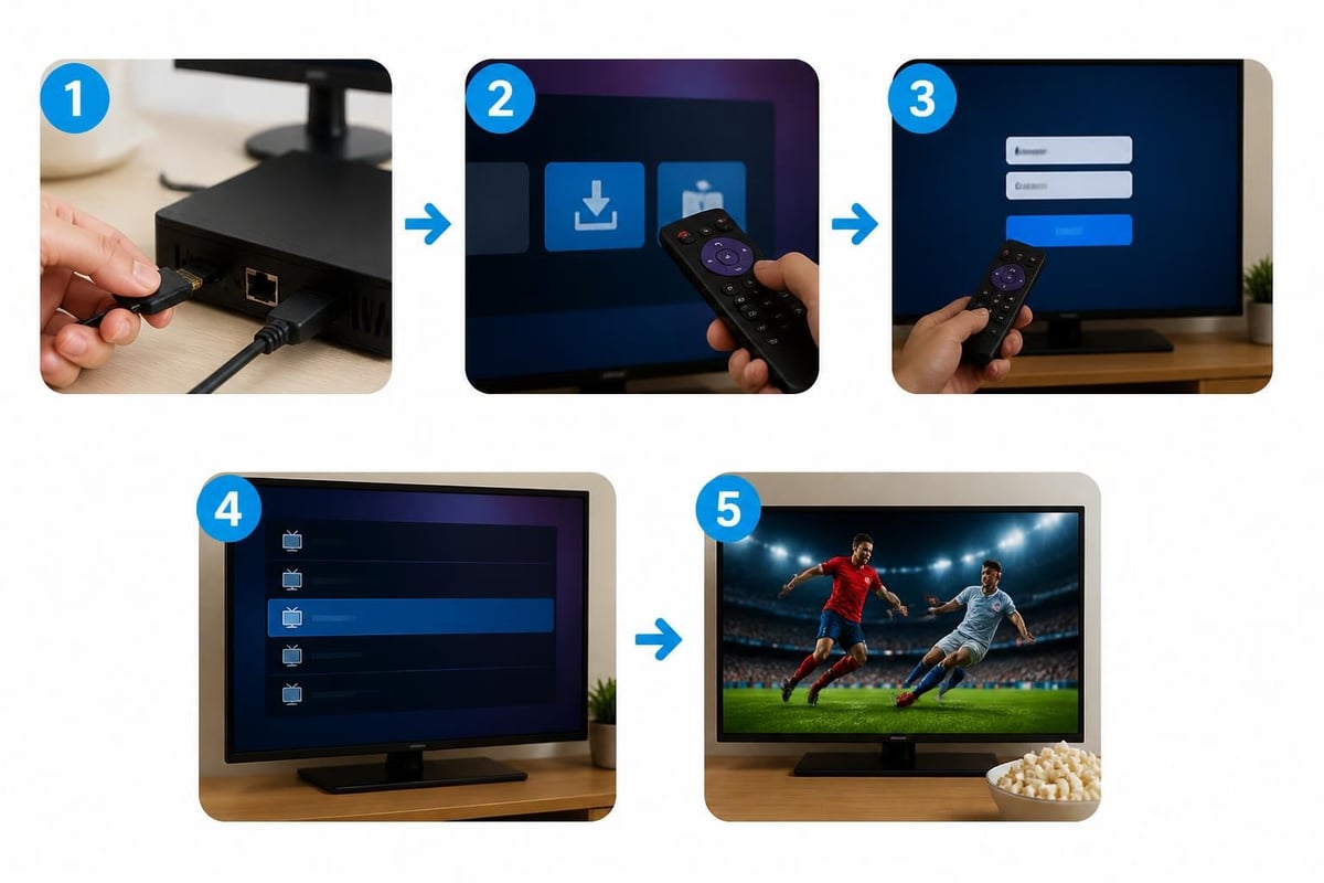 IPTV TroyPoint, IPTV setup workflow