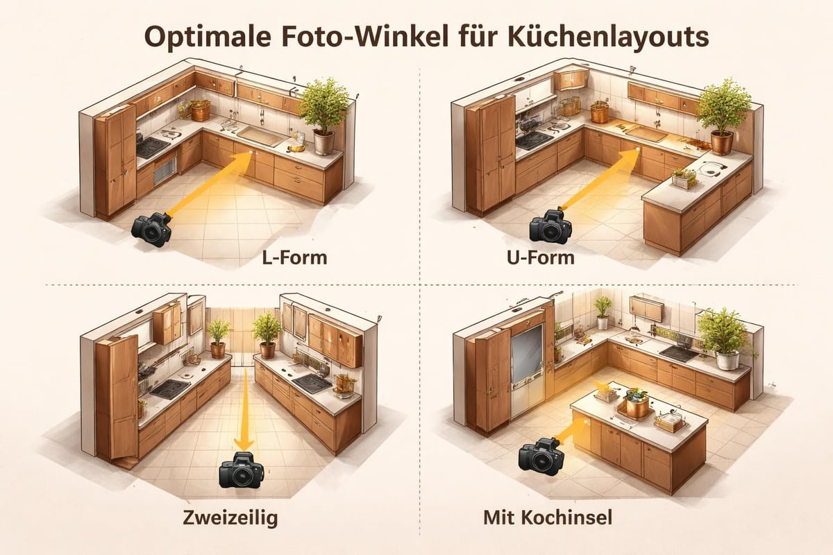 Küchenformen fotografisch dokumentiert