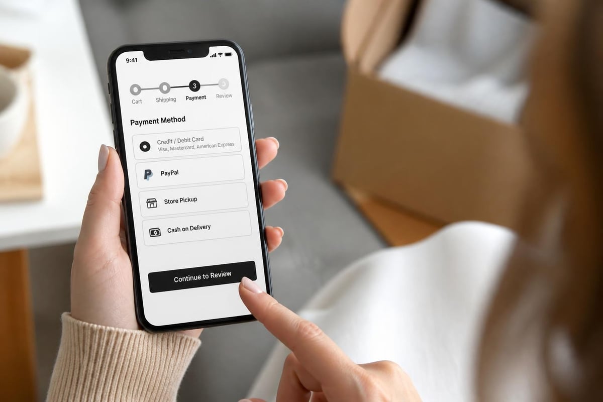 Von Maur online shopping checkout process