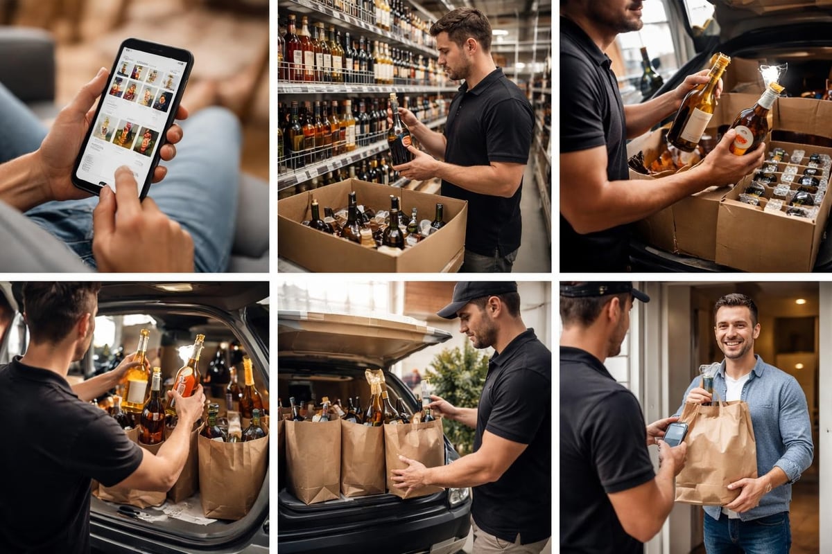 Alcohol delivery operational workflow
