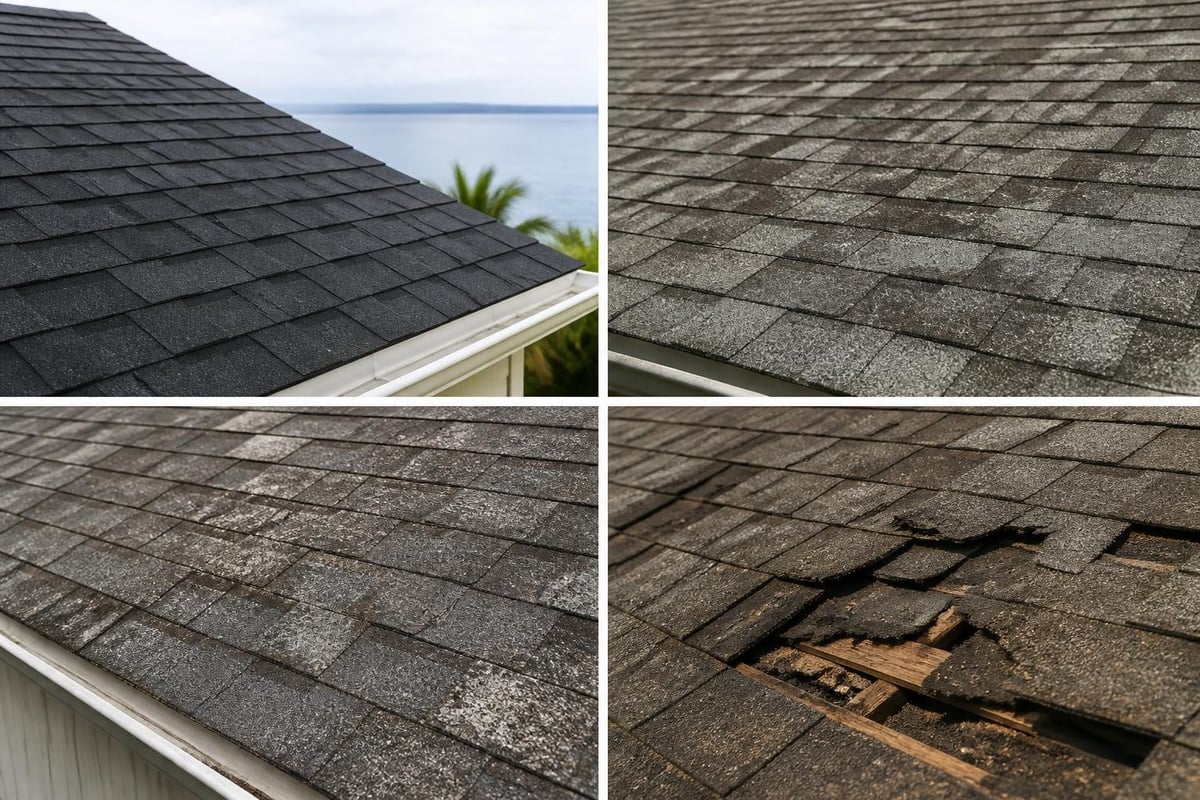 Roof aging timeline