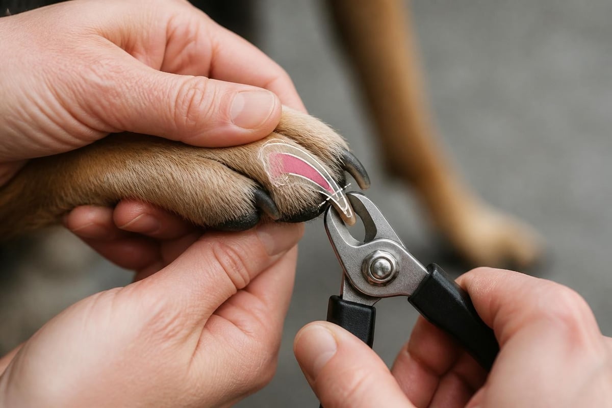 Nail trimming safety zones