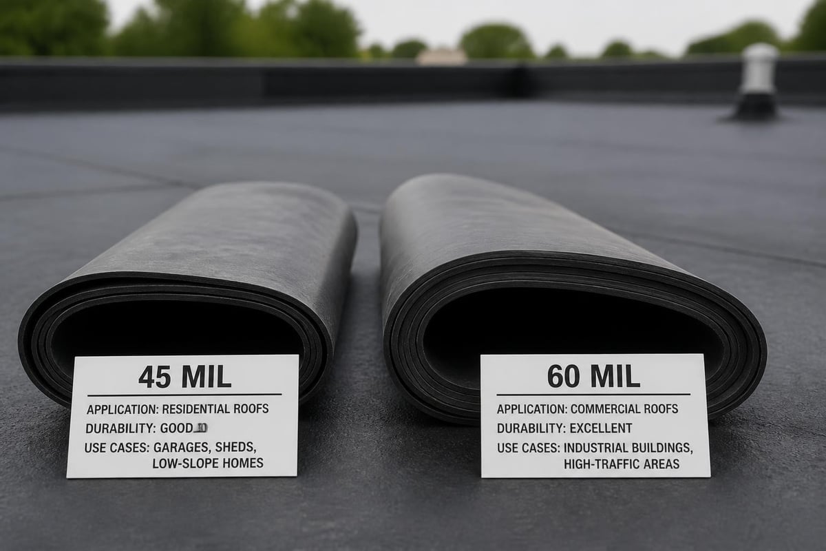 EPDM rubber roofing material specifications
