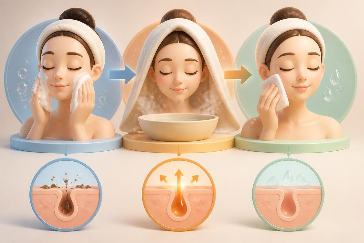 毛穴パック使用の準備