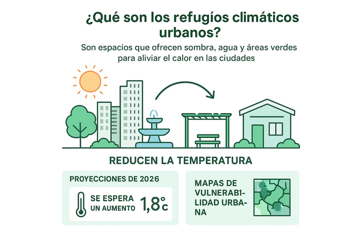 ¿Qué son los refugios climáticos urbanos y por qué son esenciales en 2026?