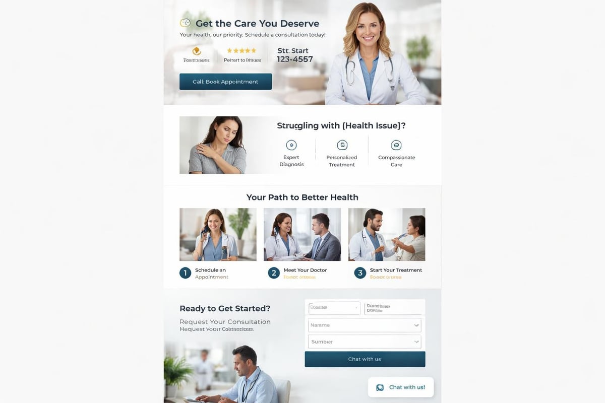 Landing page conversion optimization