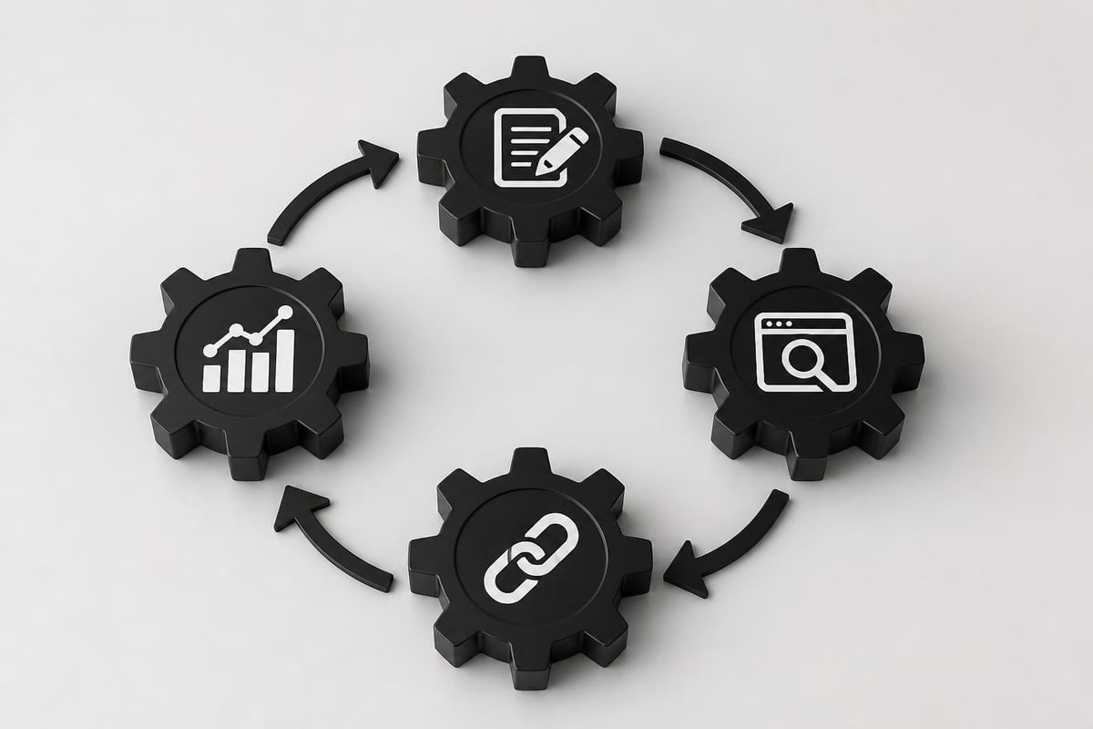 SEO automation workflow components