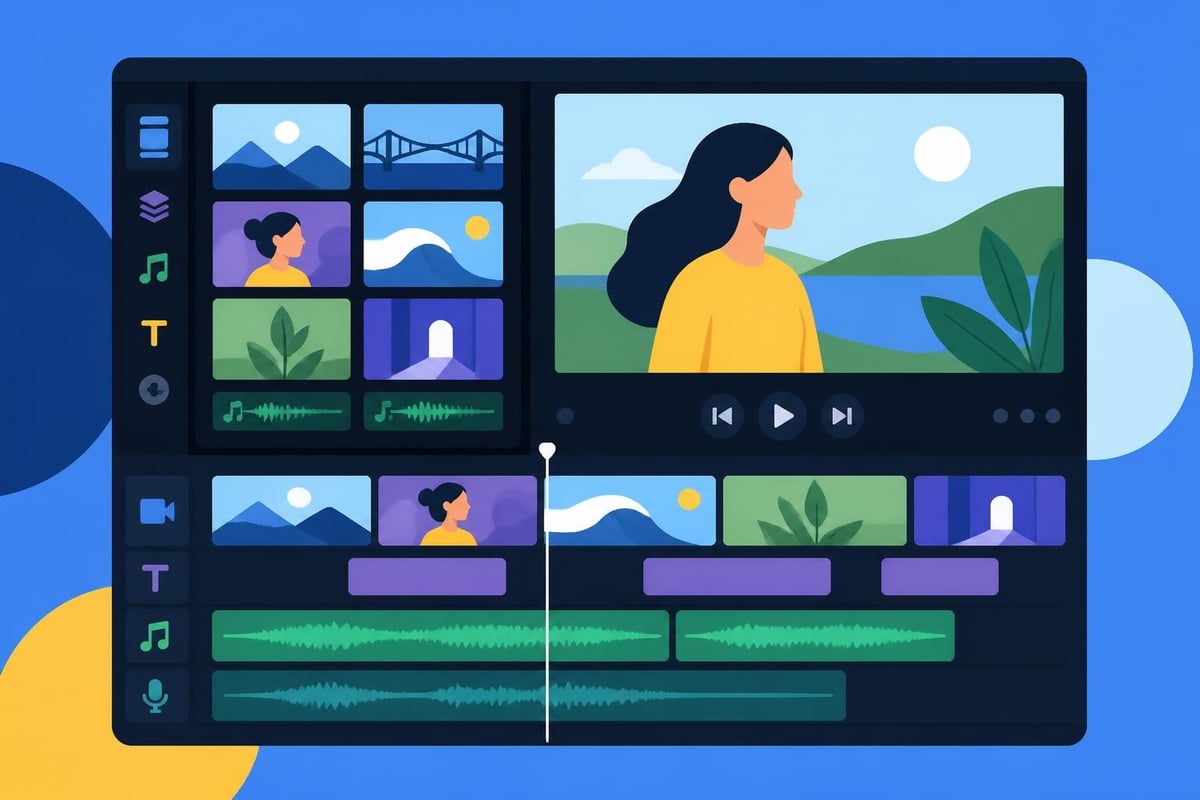 Vimeo editor timeline interface