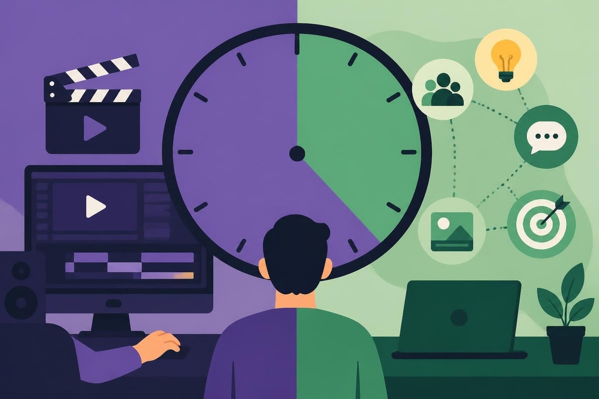 Content creator time allocation