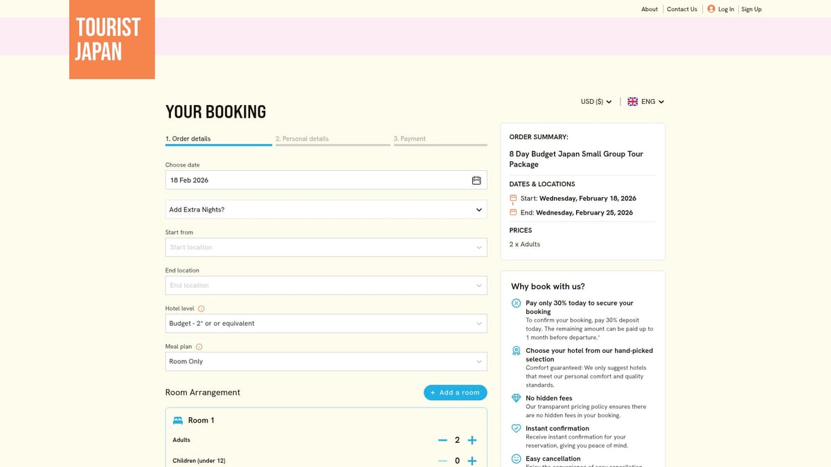 8 Best Package Tours Japan Offers in 2026 - 8 Day Budget Japan Small Group Tour Package (Tourist Japan)