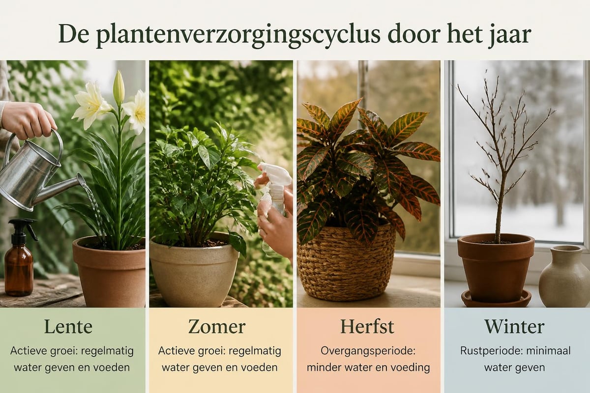 Seizoensgebonden verzorging binnen plantjes