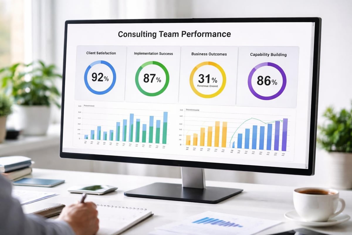 Strategy consulting performance metrics
