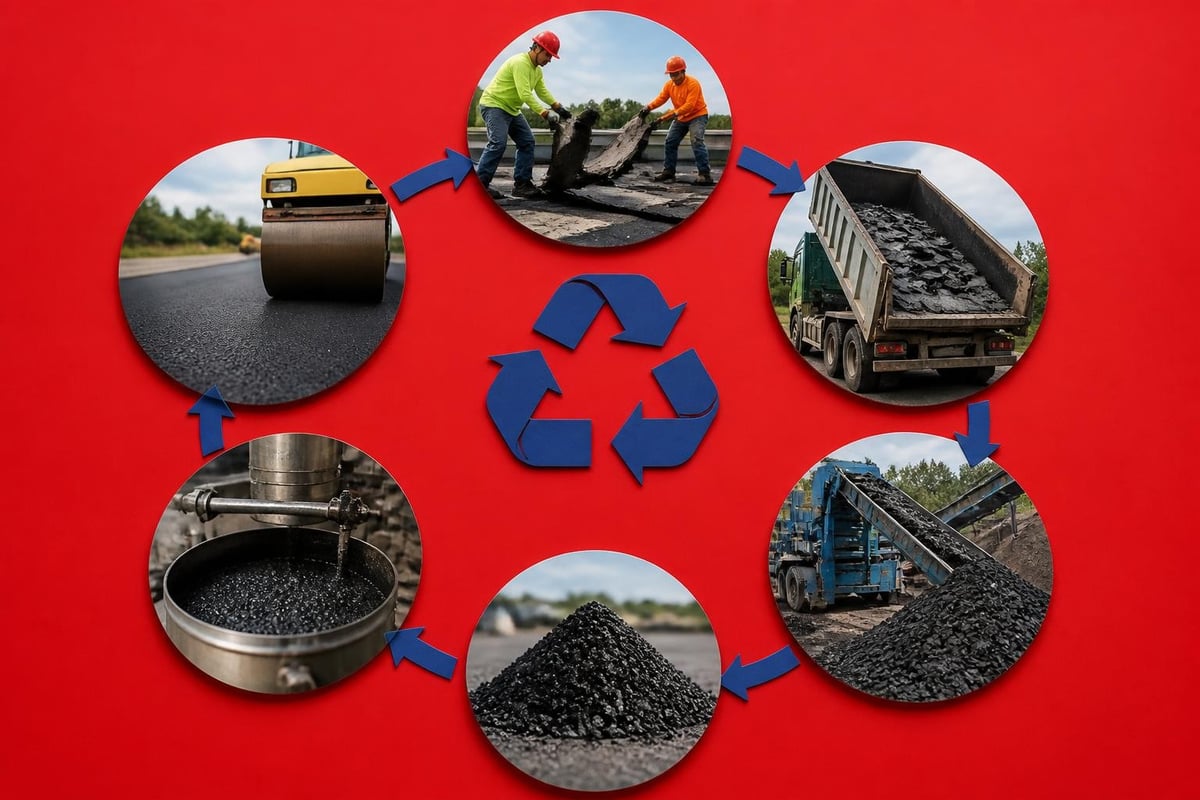 Bitumen roofing recycling