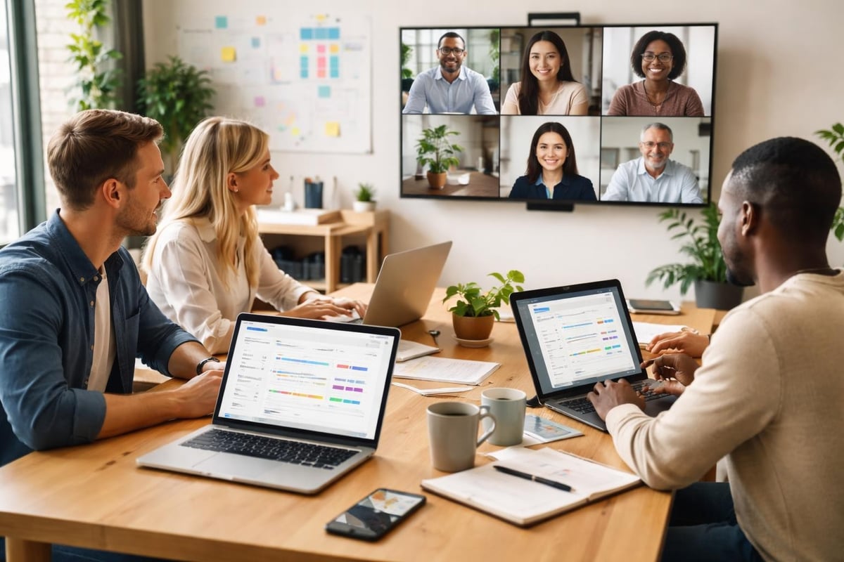 Homeoffice-Kommunikationsstruktur