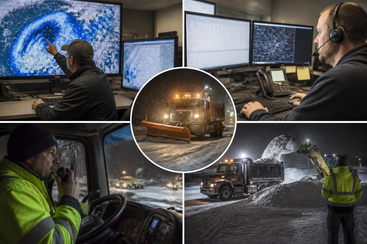 Emergency snow removal dispatch