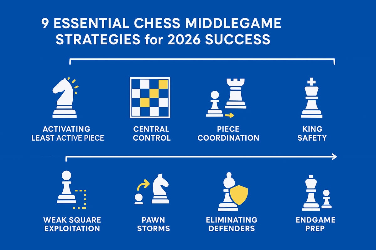 9 Essential Chess Middlegame Strategies for 2026 Success