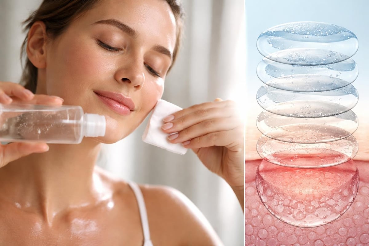 Seven layer toner application process