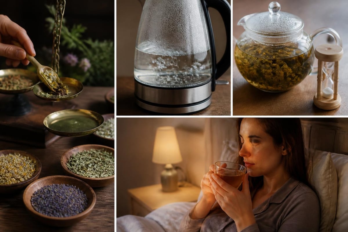 Préparation d'infusions pour le sommeil
