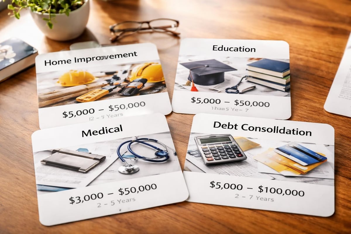 Personal loan types comparison