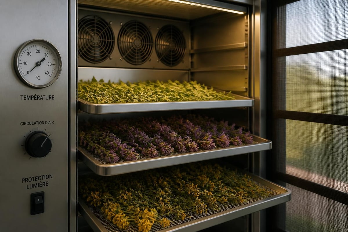 Processus de séchage des plantes