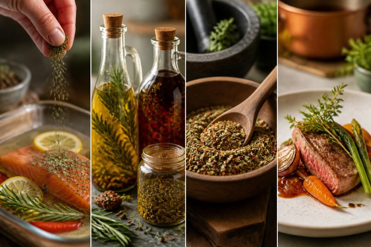 Utilisations culinaires des plantes séchées