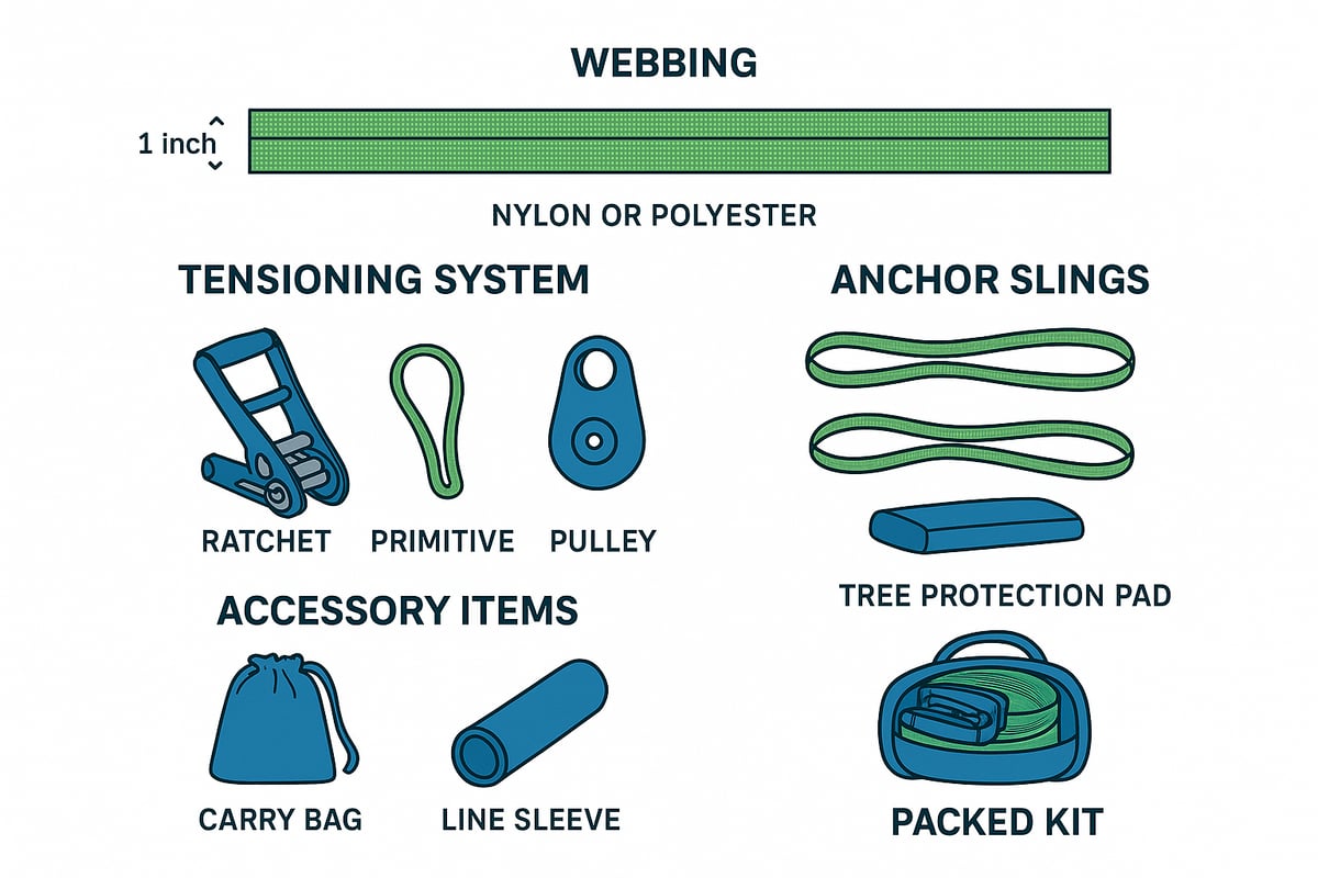 Key Components of a Slackline Kit