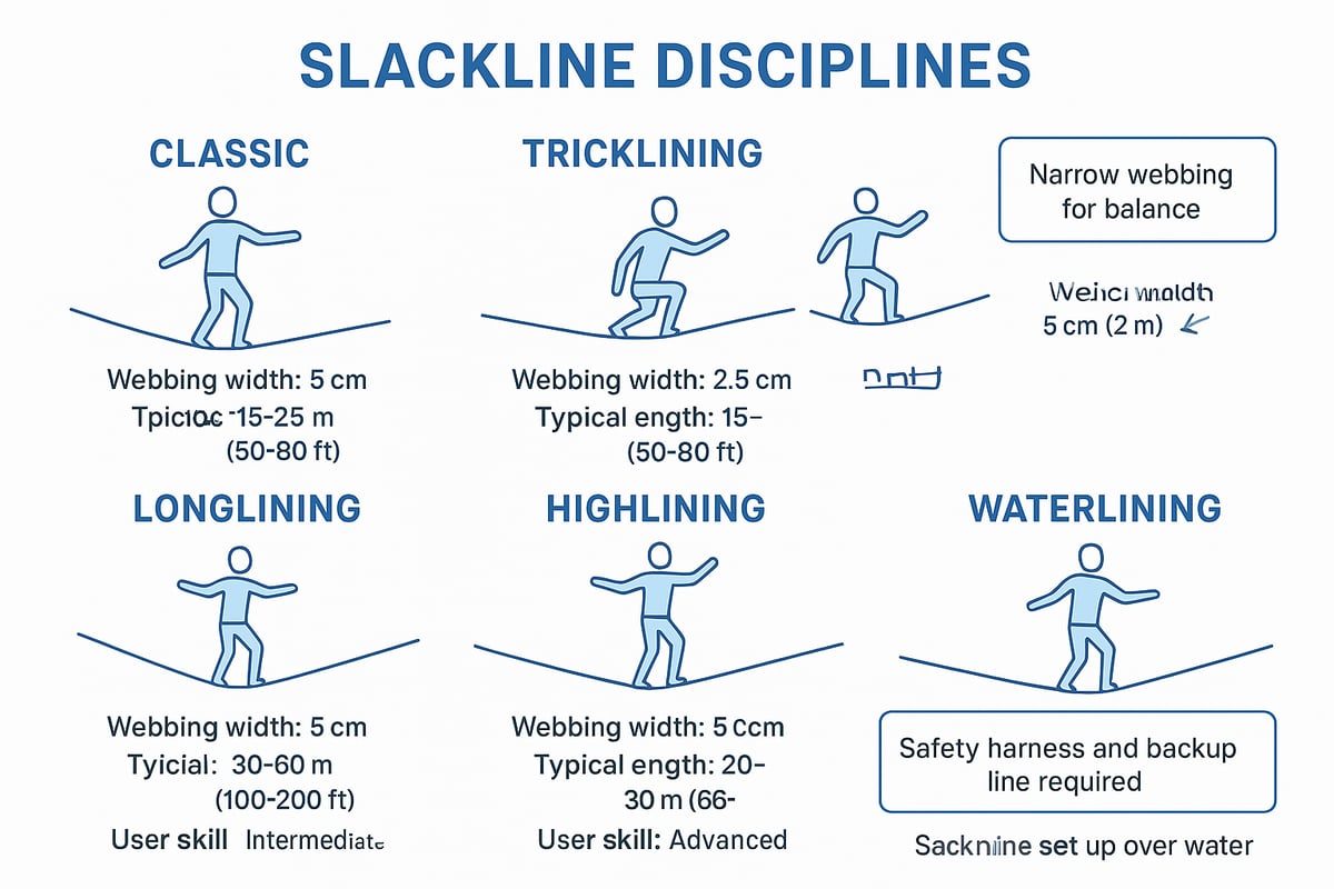 Understanding Slacklining: Types and Disciplines
