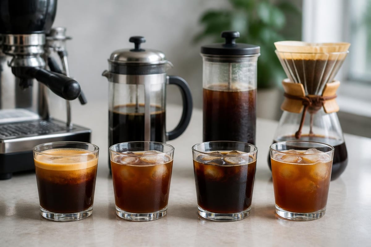 Techniques d'extraction du café pour boissons glacées