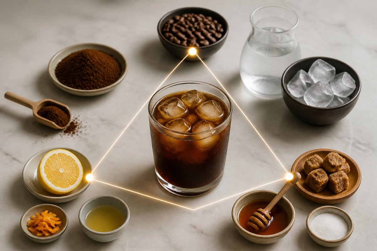 Équilibre des saveurs dans le café glacé