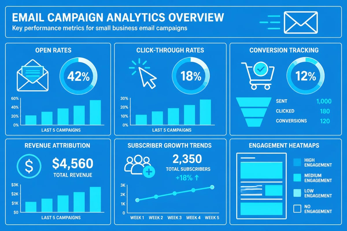 Email campaign performance dashboard
