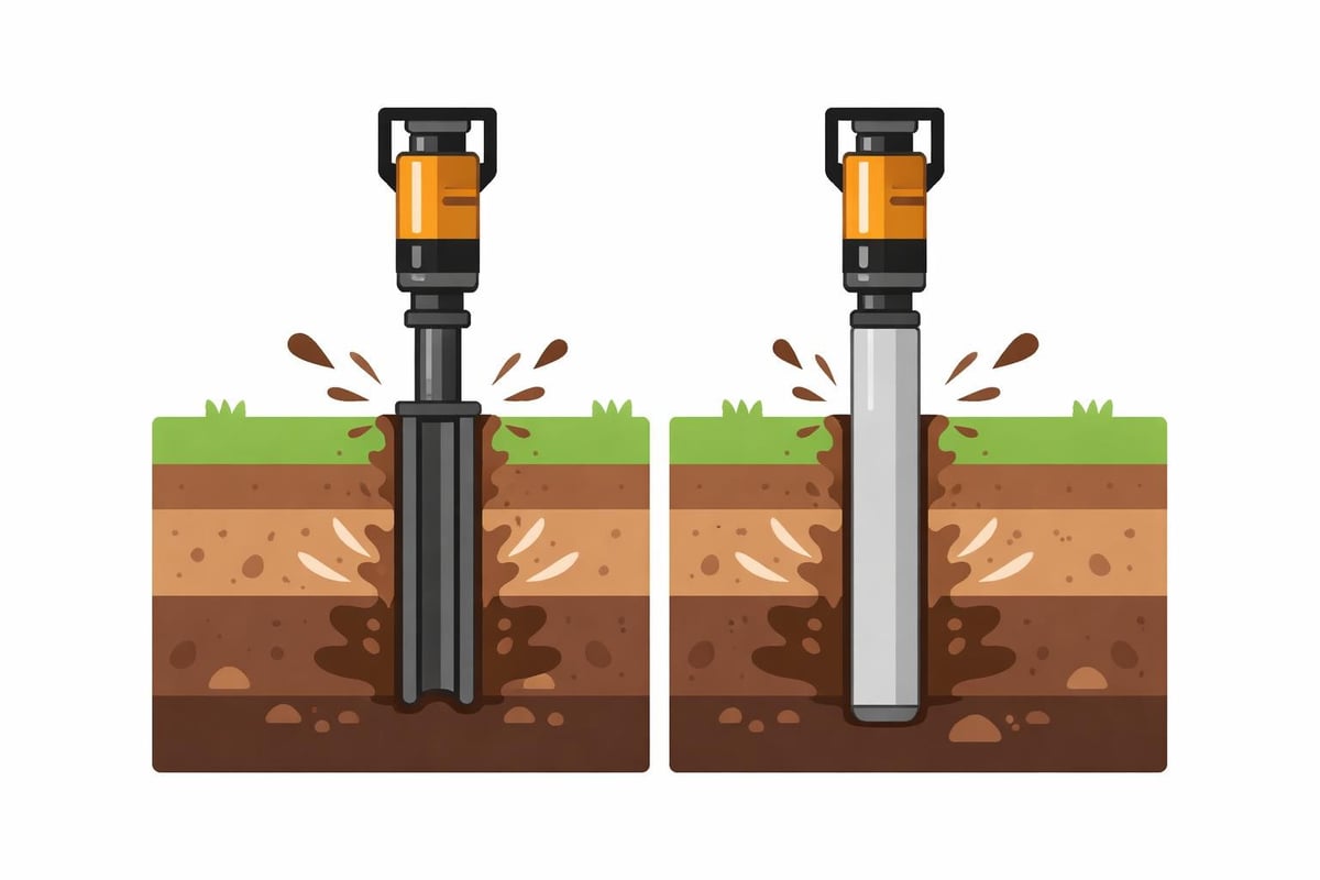 Driven pile installation process