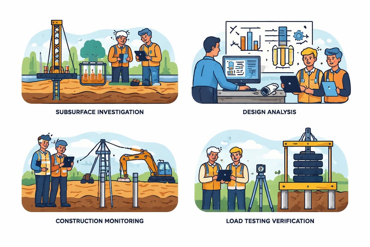 Deep foundation project workflow