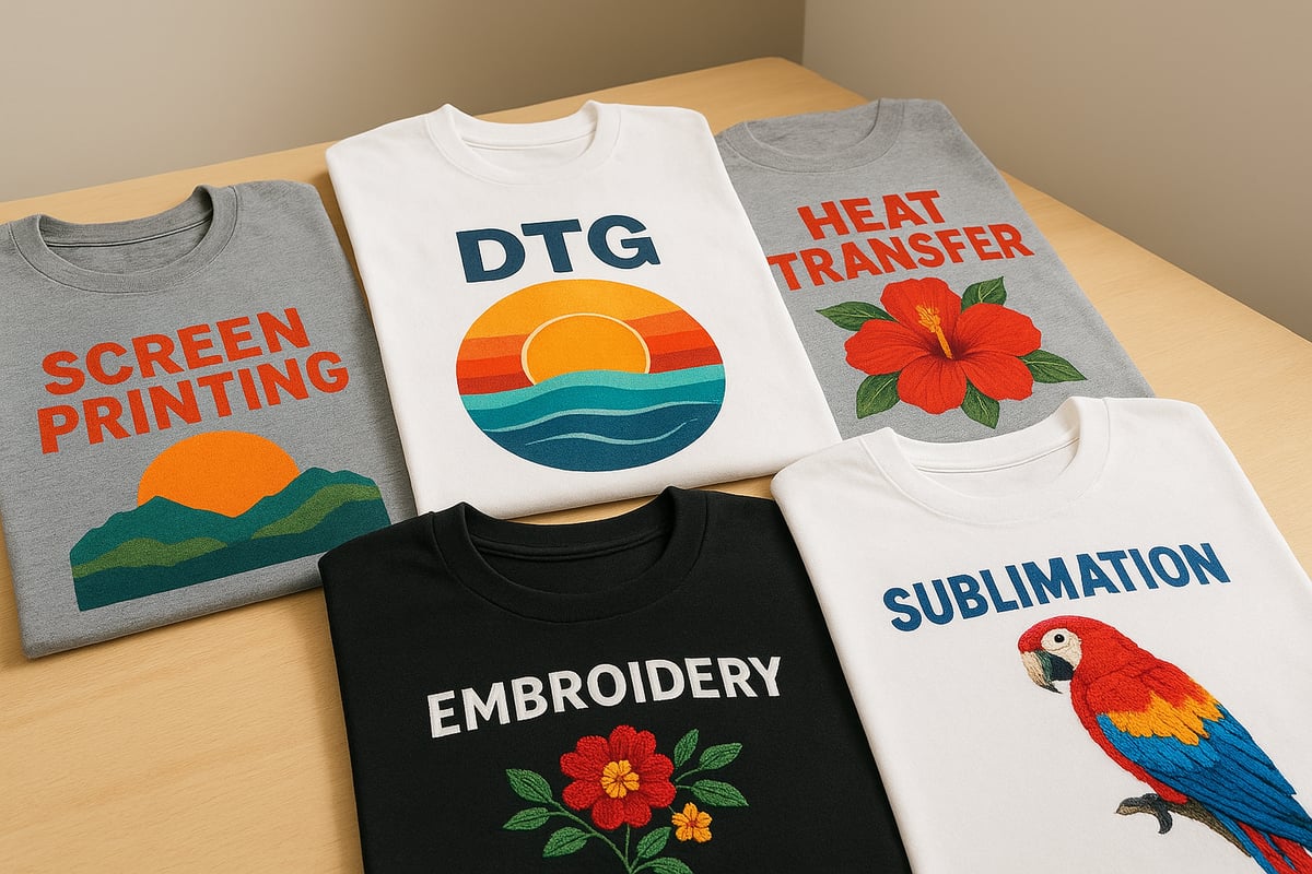 Types of Custom Printing Methods Explained