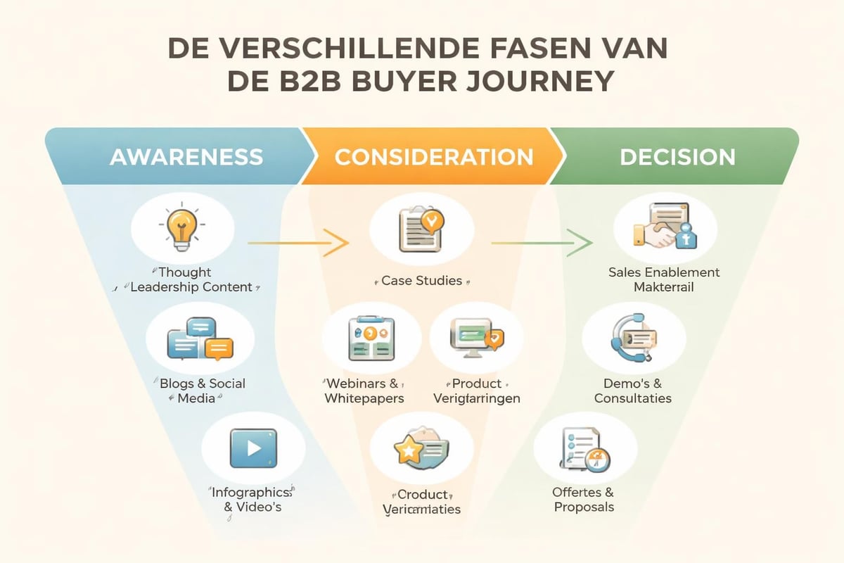 B2B marketing funnel stages