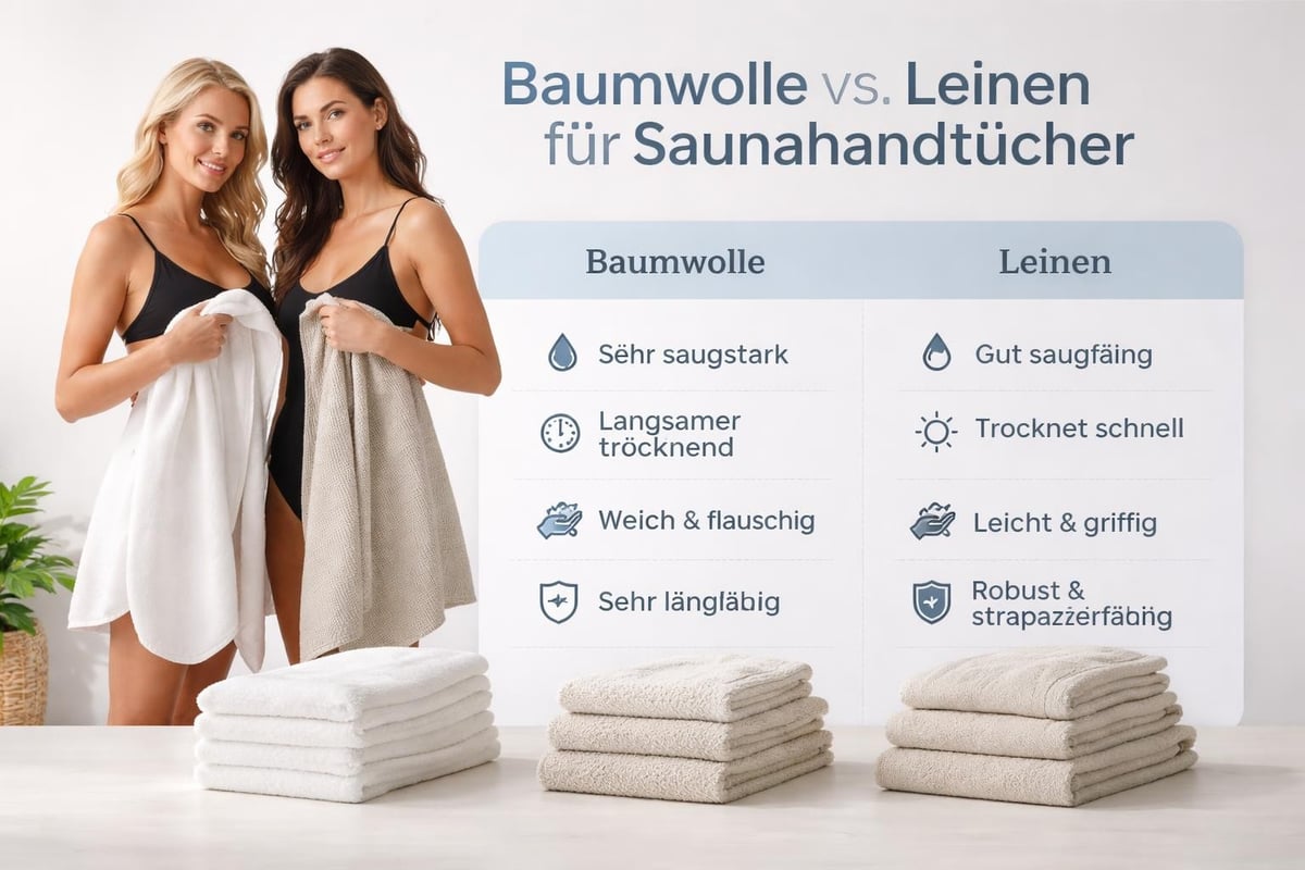 Sauna handtücher Material