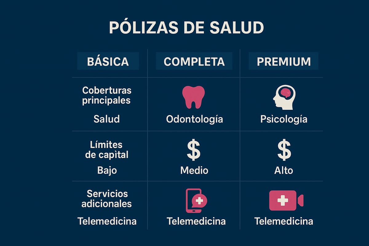 Tipos de p&oacute;lizas de salud disponibles en 2026