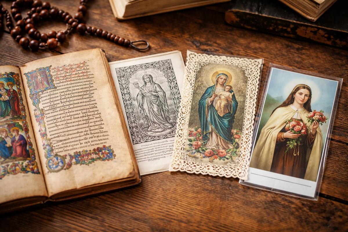 Historical timeline of novena cards