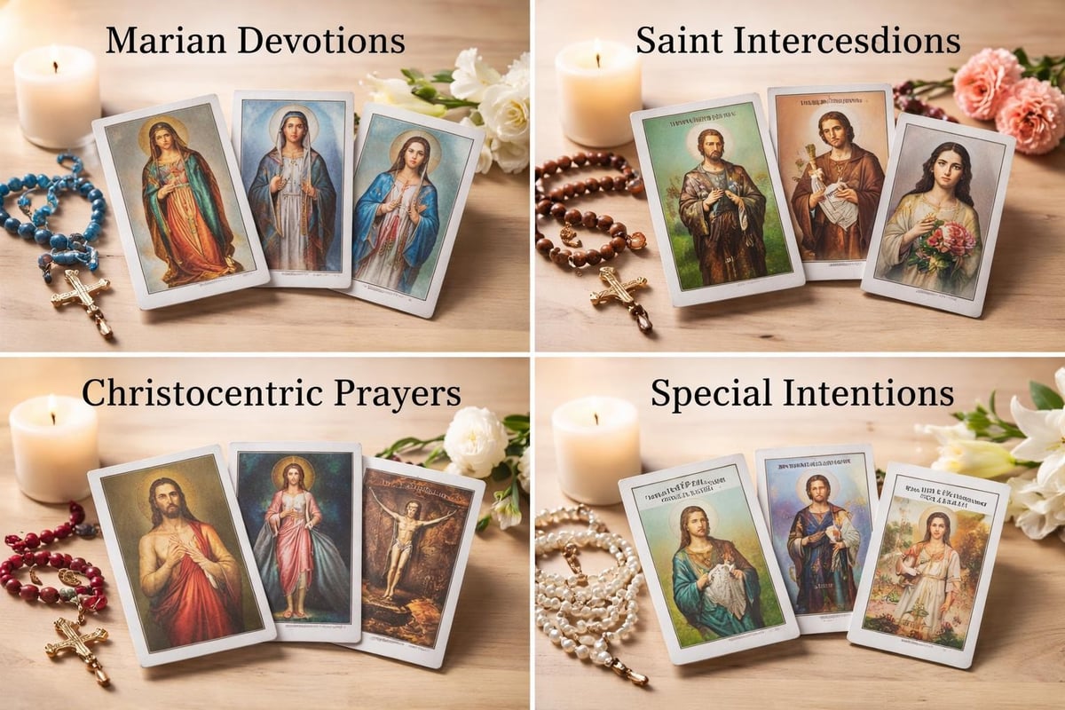Categories of novena cards
