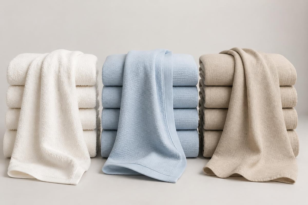Material comparison for beach towels