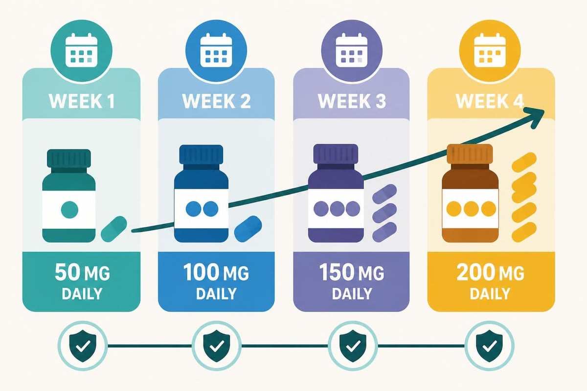 Dose titration timeline