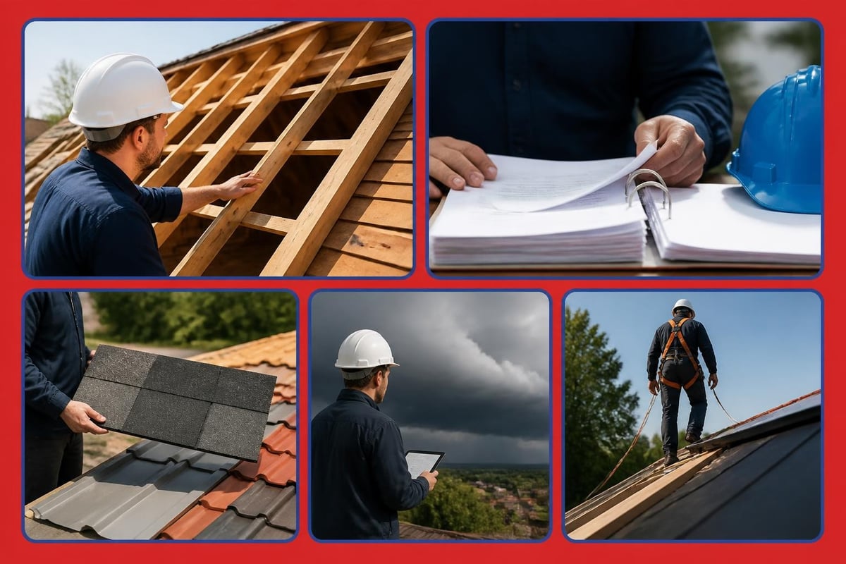 Roofing construction planning stages